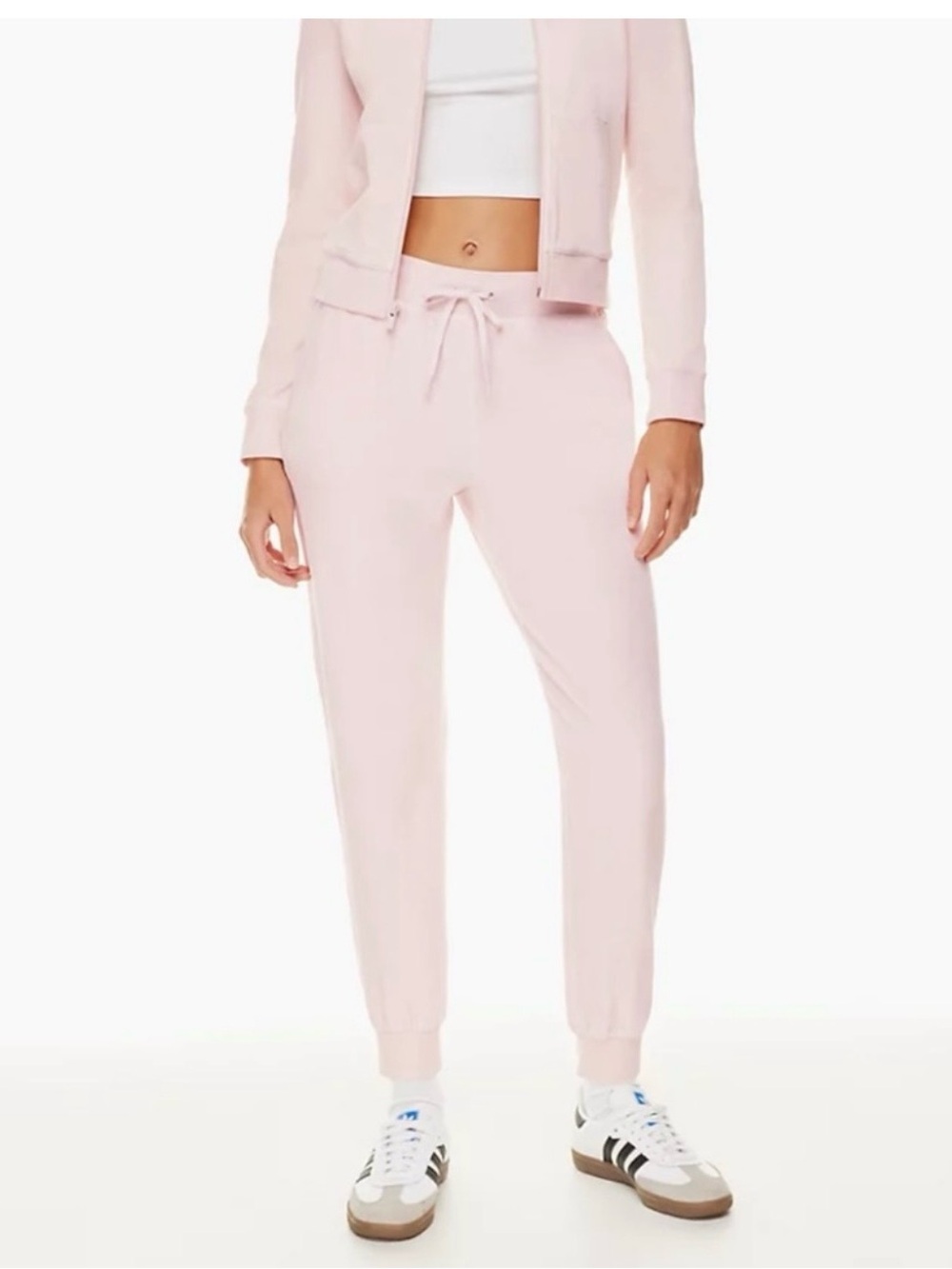NWT Aritzia Sunday Best Pink Velour Joggers Size XL